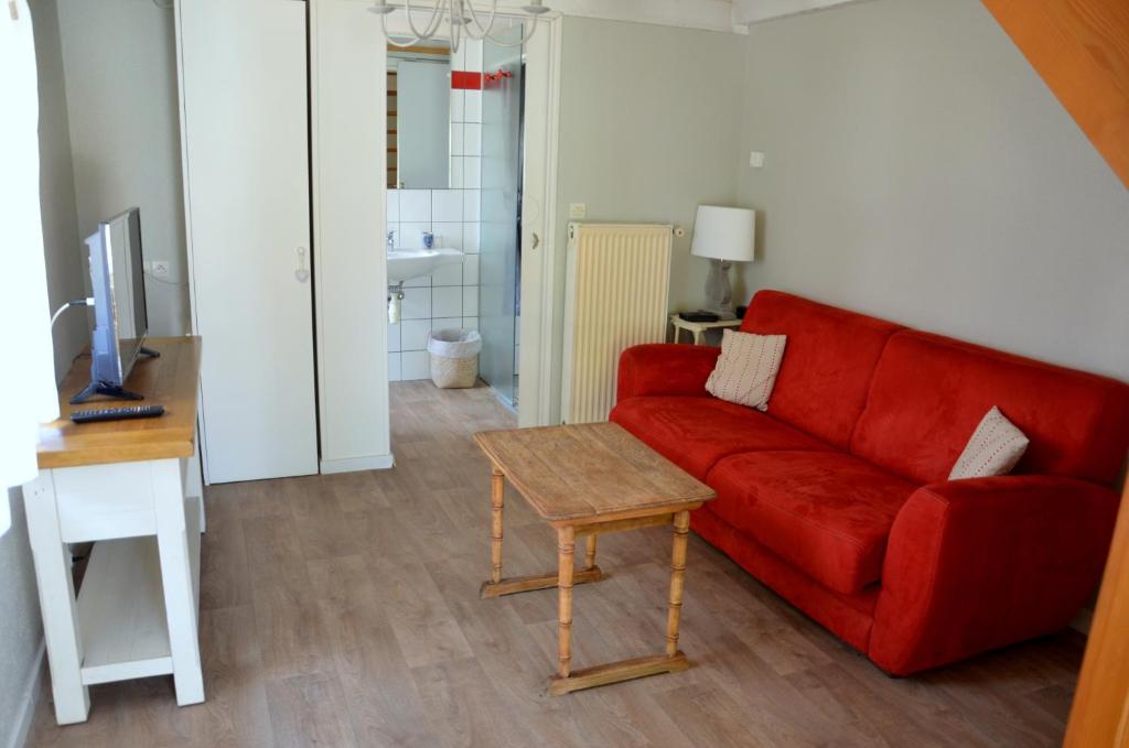 Posezení v ubytování Les Loges de l'Ecomusée D'Alsace