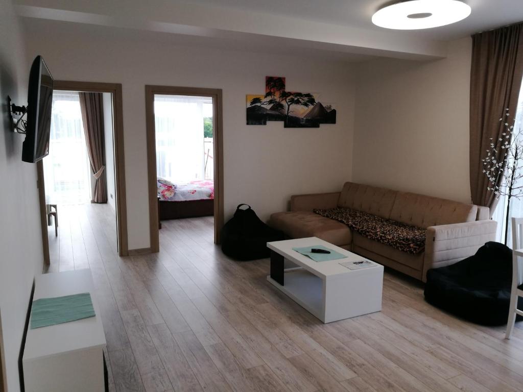 Posezení v ubytování Ąžuolo apartamentai