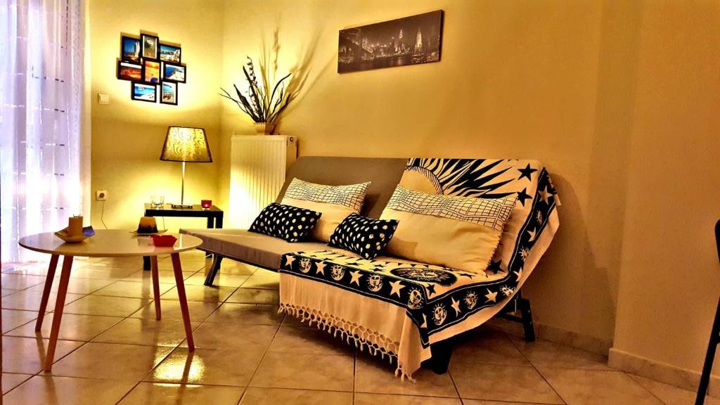Postel nebo postele na pokoji v ubytování Cozy and minimal apartment