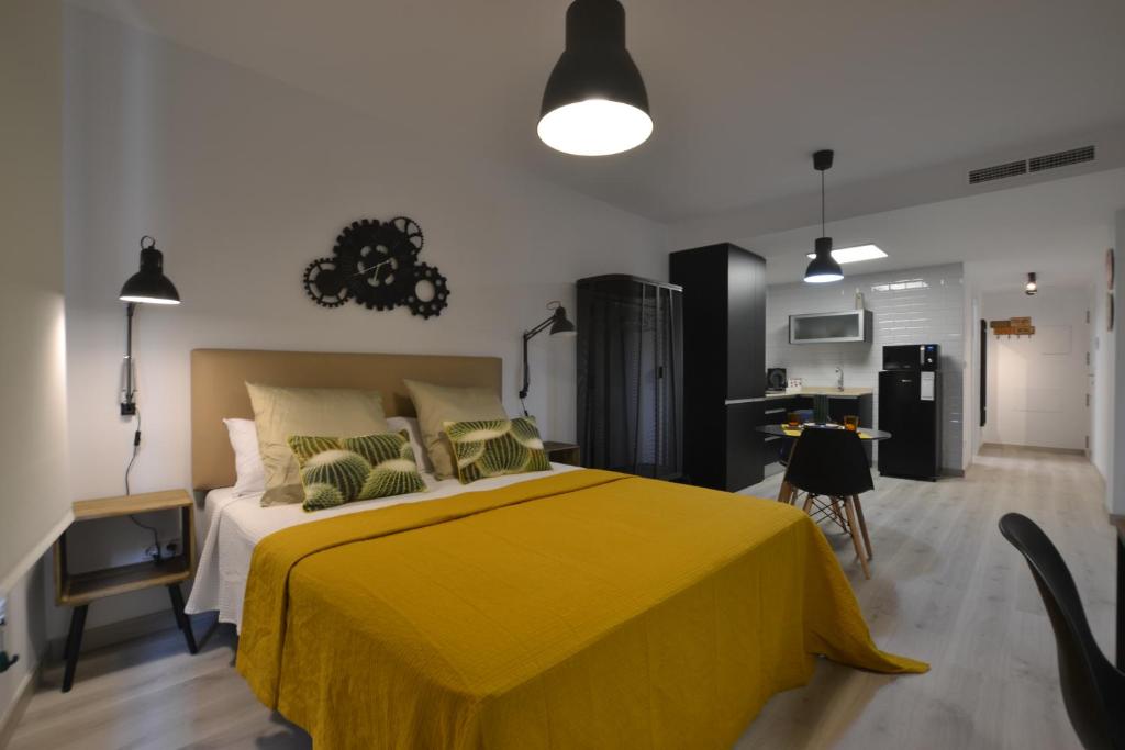 Postel nebo postele na pokoji v ubytování Loft Urban Casual