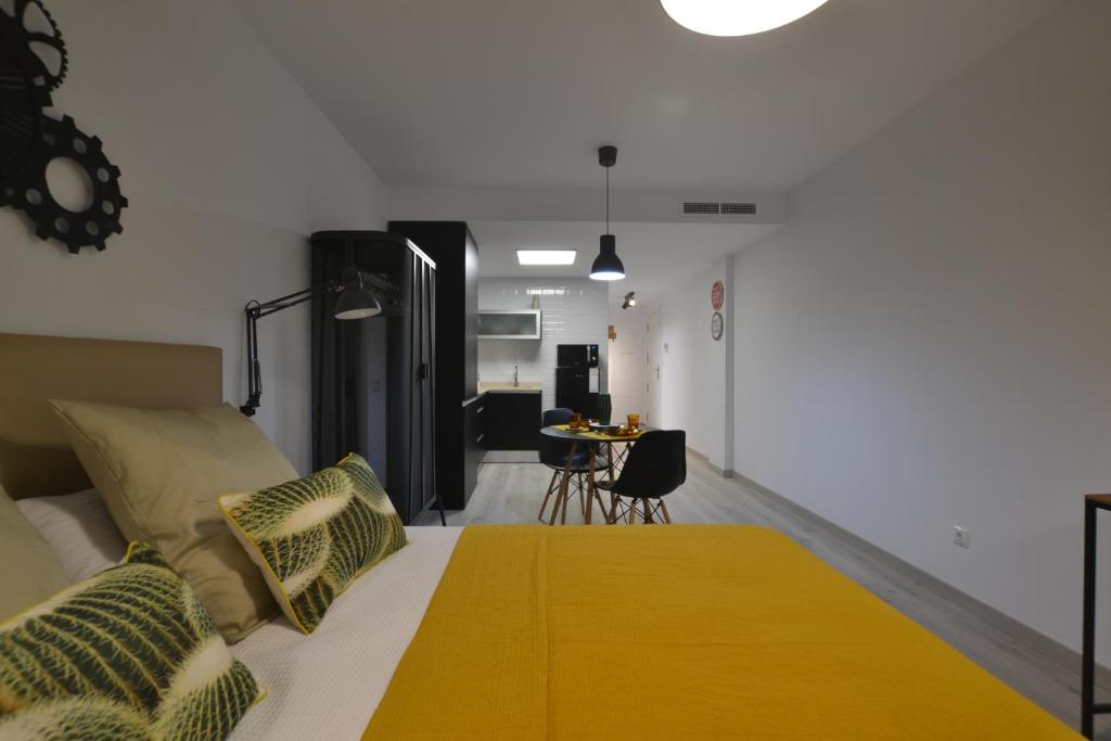 Postel nebo postele na pokoji v ubytování Loft Urban Casual