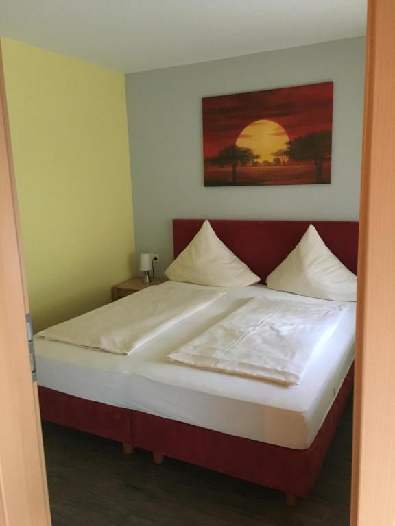 Postel nebo postele na pokoji v ubytování Gasthaus Schützen