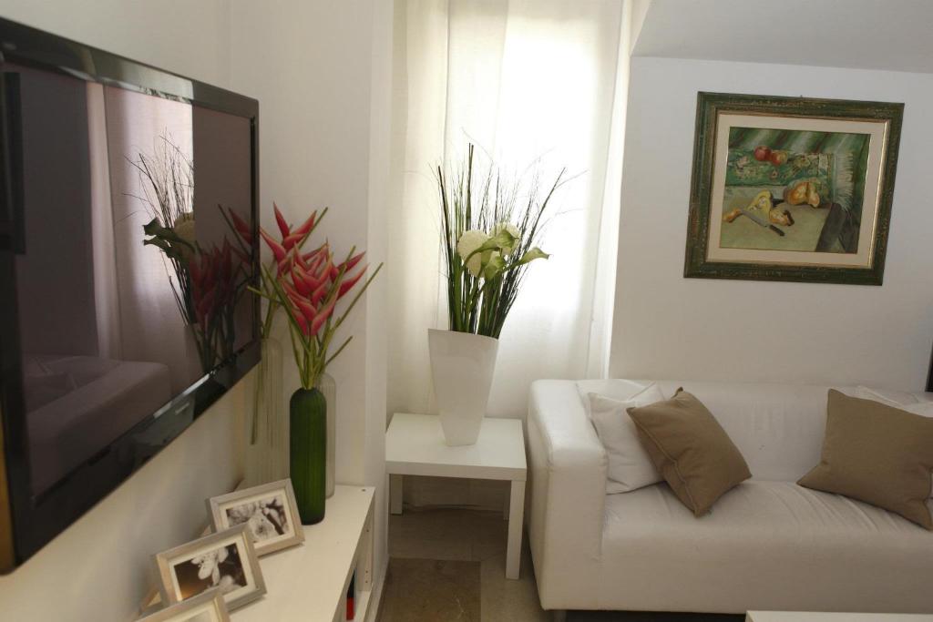 TV a/nebo společenská místnost v ubytování Hotel Principe