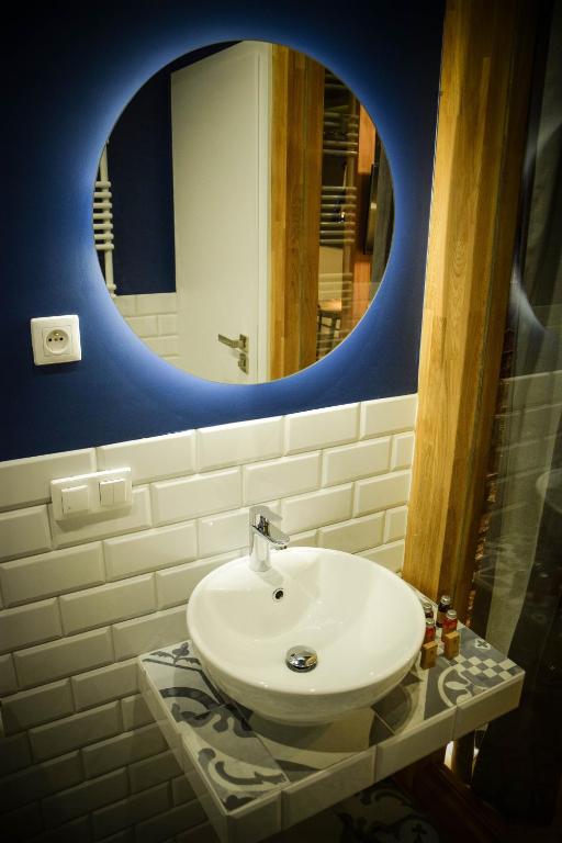 Kúpeľňa v ubytovaní Uniejów Apartments