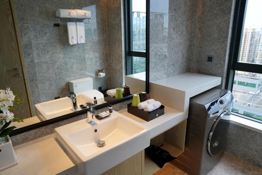 Koupelna v ubytování Shenzhen FY Hotel