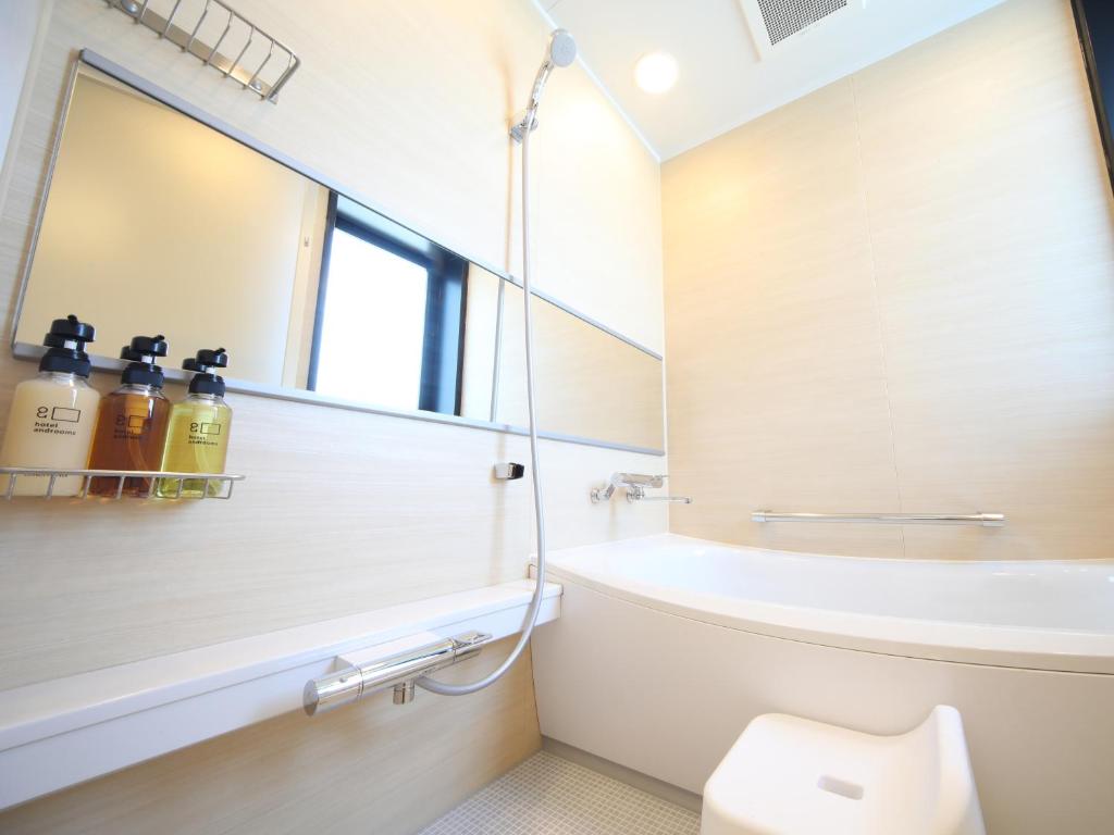 Koupelna v ubytování hotel androoms Nagoya Sakae
