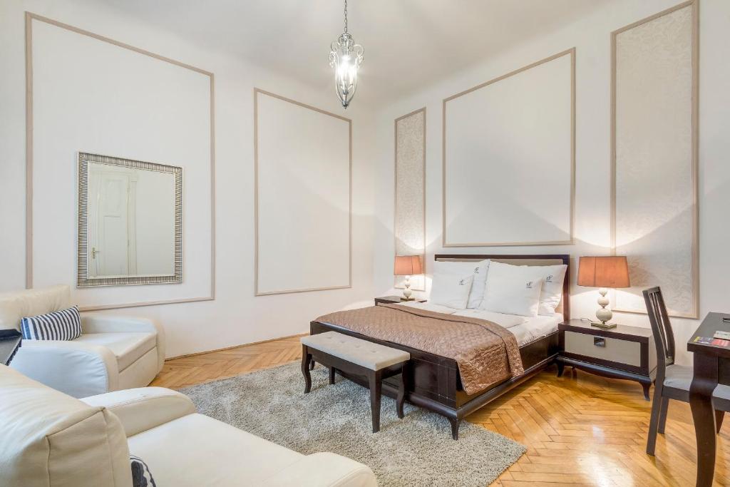 Posteľ alebo postele v izbe v ubytovaní Fashion Street Luxury Apartment