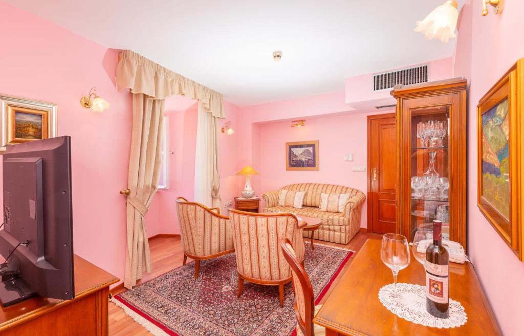 Posezení v ubytování Hotel Ostrea