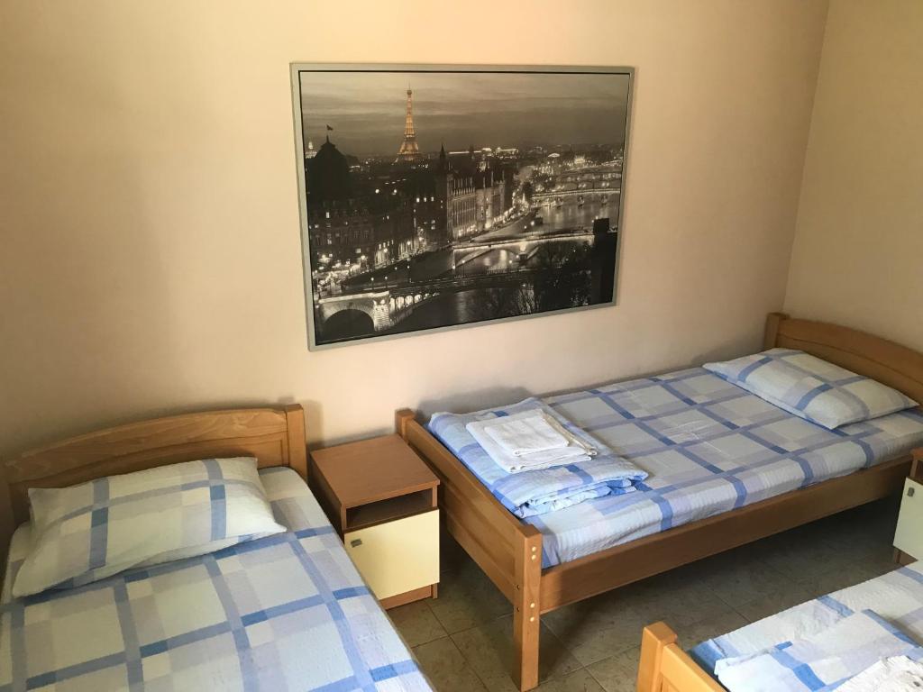Postel nebo postele na pokoji v ubytování Apartmani Tomovic