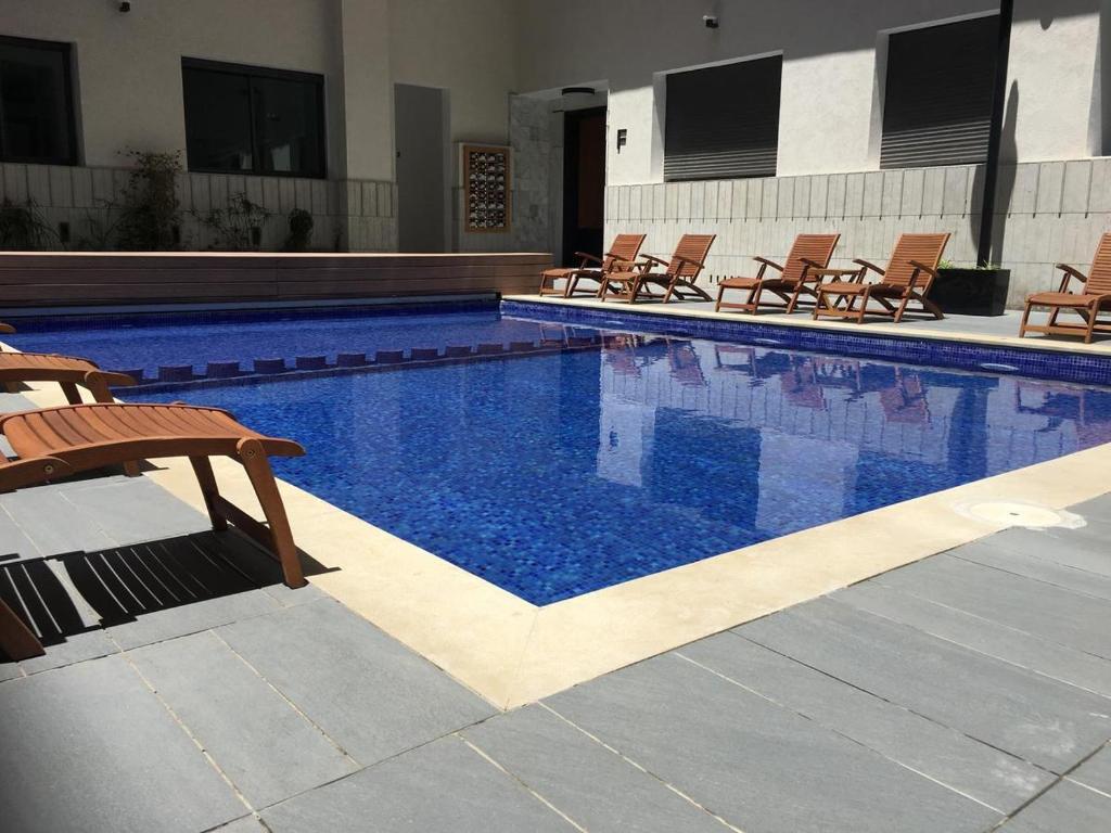 Appartement Cosy - Corniche plage Mohammedia tesisinde veya buraya yakın yüzme havuzu