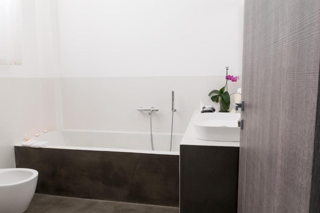 Koupelna v ubytování B&B Le Giravolte
