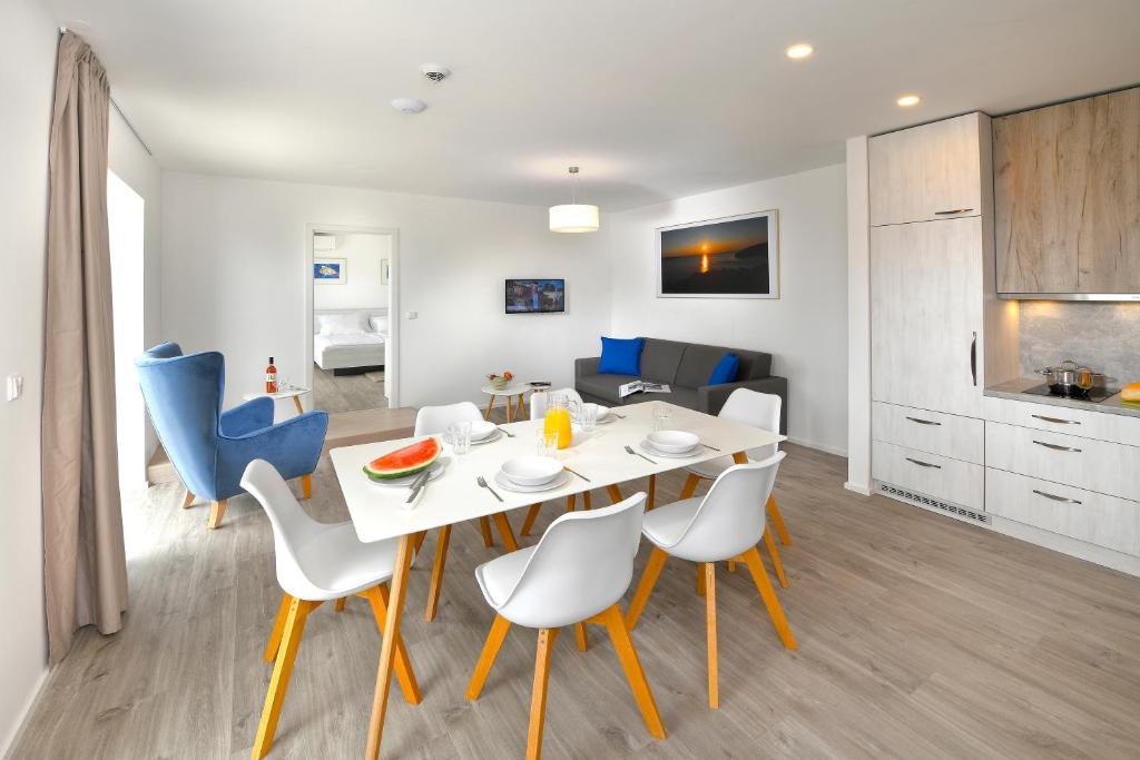 Kuchyň nebo kuchyňský kout v ubytování Zlatni Zalaz,Apartments,Supetarska Draga