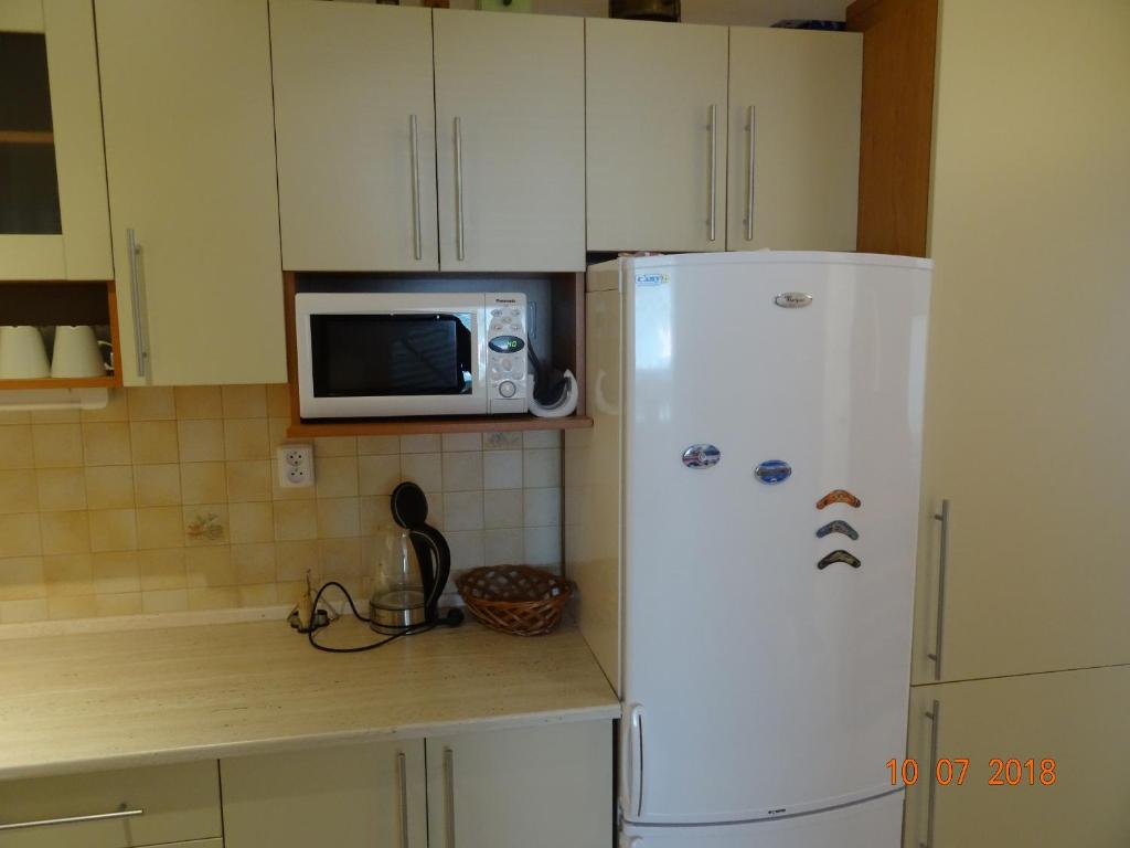 Kuchyň nebo kuchyňský kout v ubytování Apartmány Hágy L+L