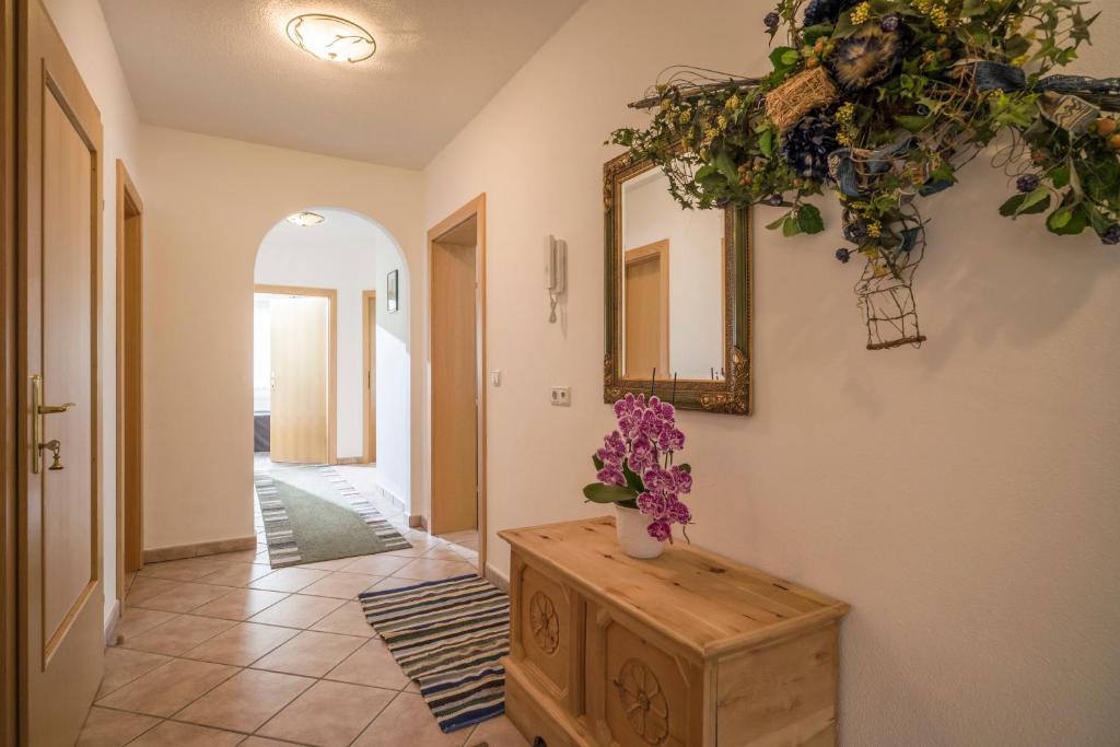 Postel nebo postele na pokoji v ubytování Ferienhaus Regina