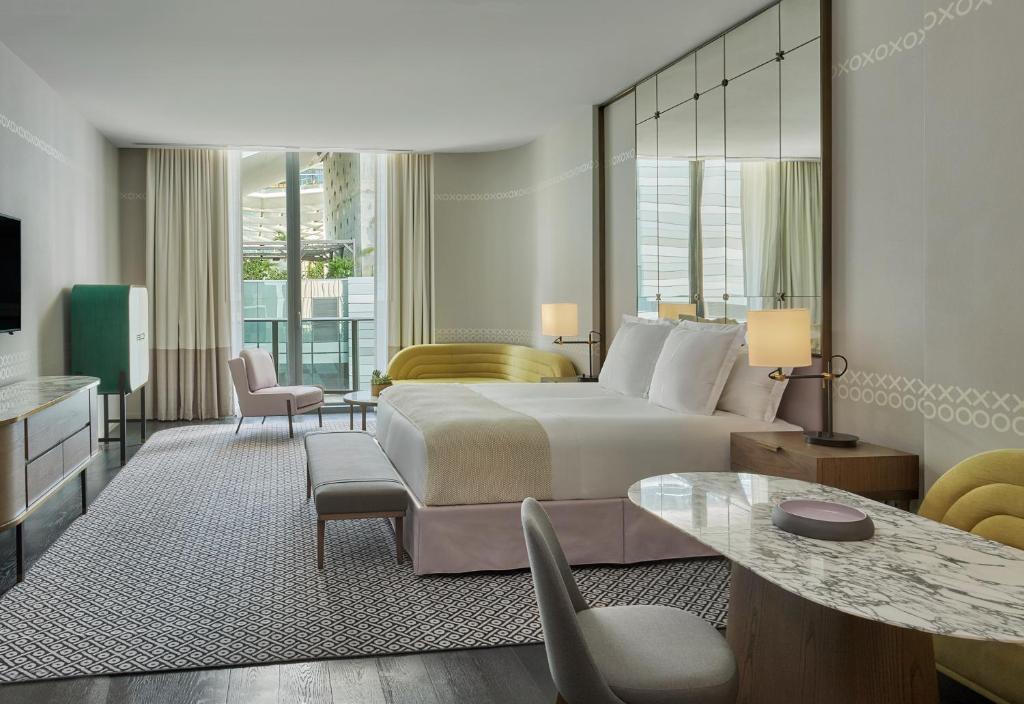 Posezení v ubytování SLS LUX Brickell