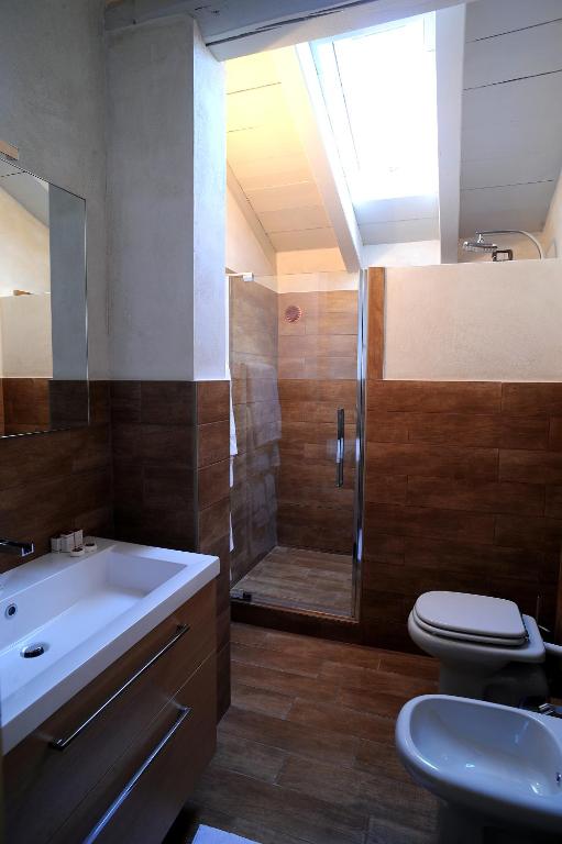 Koupelna v ubytování Agriturismo La Camilla