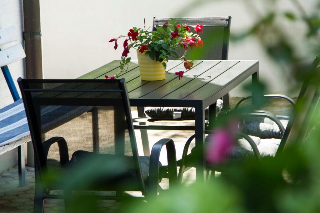 Vonkajšia záhrada v ubytovaní Apartment Magnolija - free parking