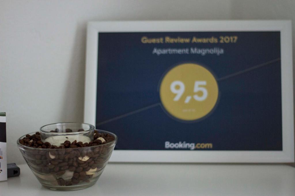 Certifikát, ocenenie alebo iný dokument vystavený v ubytovaní Apartment Magnolija - free parking