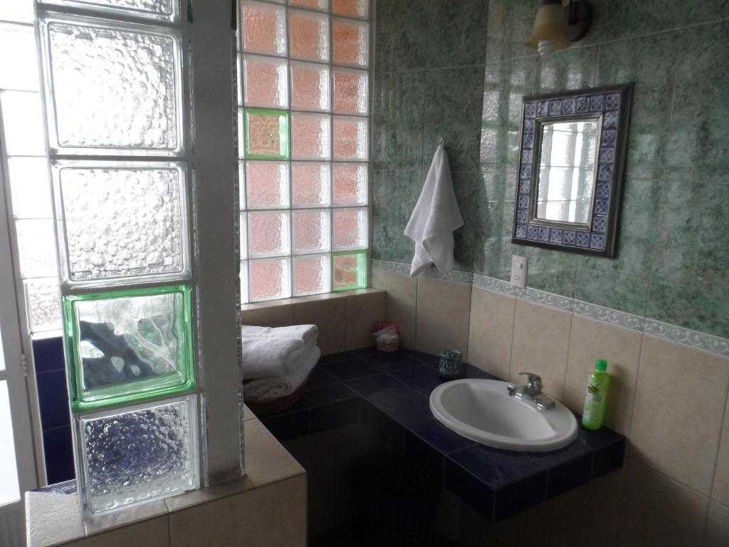 Koupelna v ubytování Hotel Internacional Malitsin