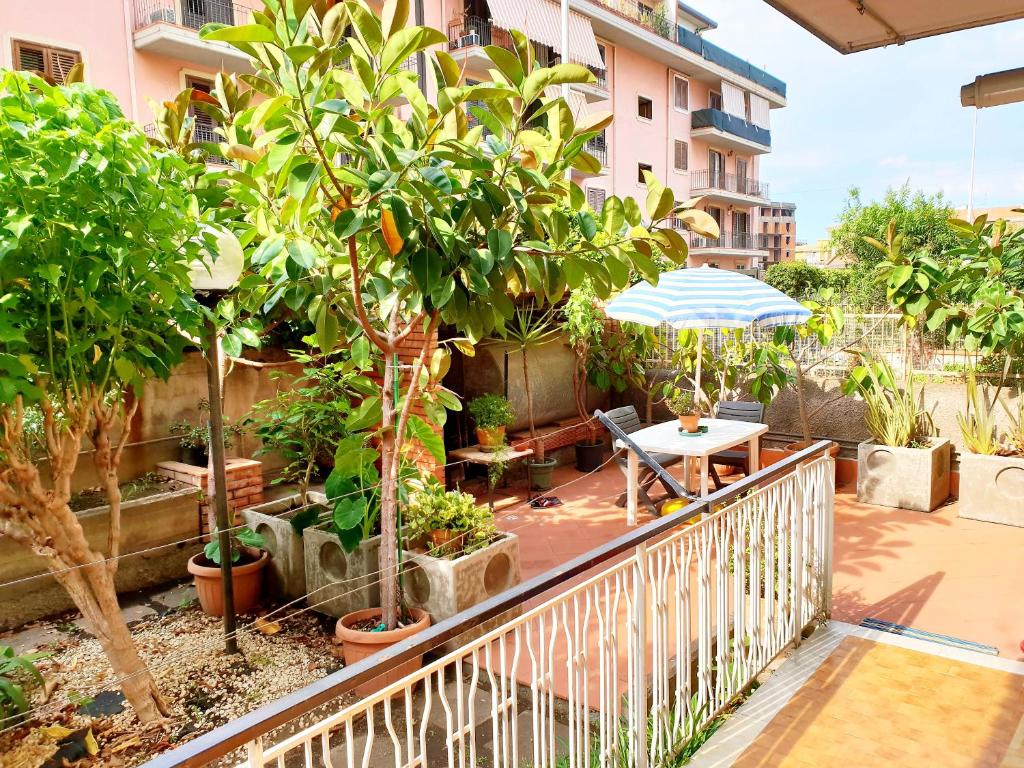 Zahrada ubytování Catania house Apartment
