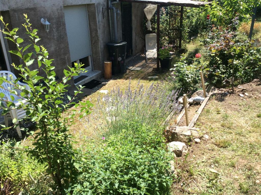 Zahrada ubytování Gîte Le Faucon Pèlerin