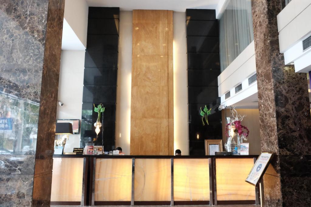 Lobby alebo recepcia v ubytovaní Grand Sakura Hotel