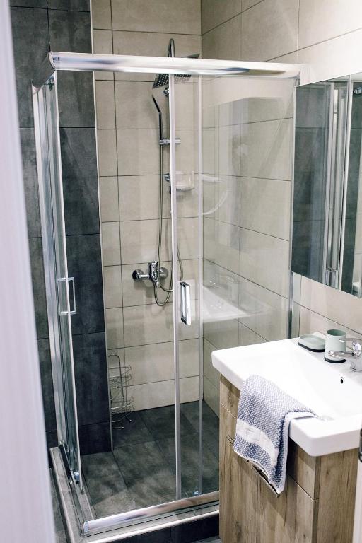 Kúpeľňa v ubytovaní Exit Apartments