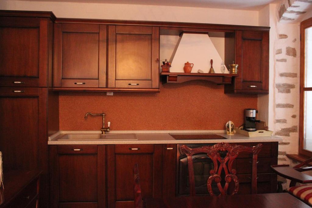 Kuchyň nebo kuchyňský kout v ubytování Villa Lošinj