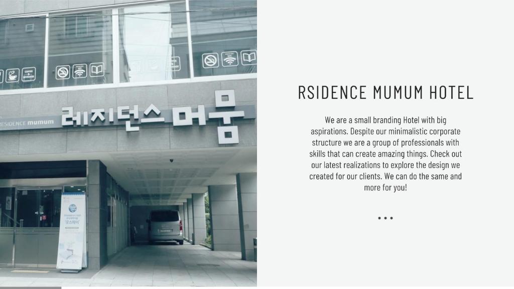 Certifikát, hodnocení, plakát nebo jiný dokument vystavený v ubytování Residence Mumum Hotel