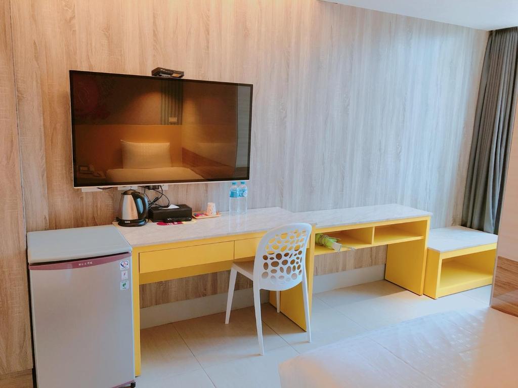 Kuchyň nebo kuchyňský kout v ubytování P&E Hotel