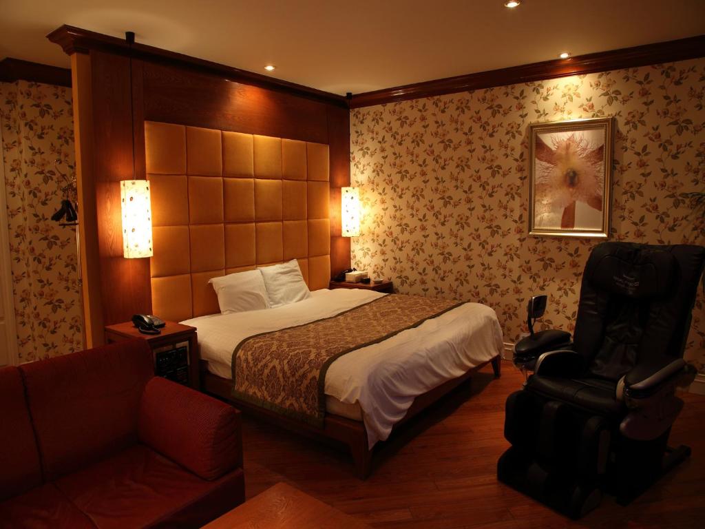 Postel nebo postele na pokoji v ubytování Hotel Cuna Kyoto Love Hotel