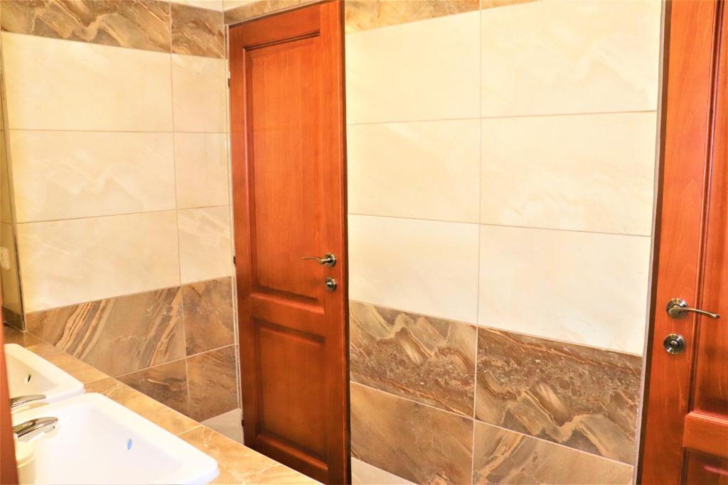Koupelna v ubytování Pension Kohler