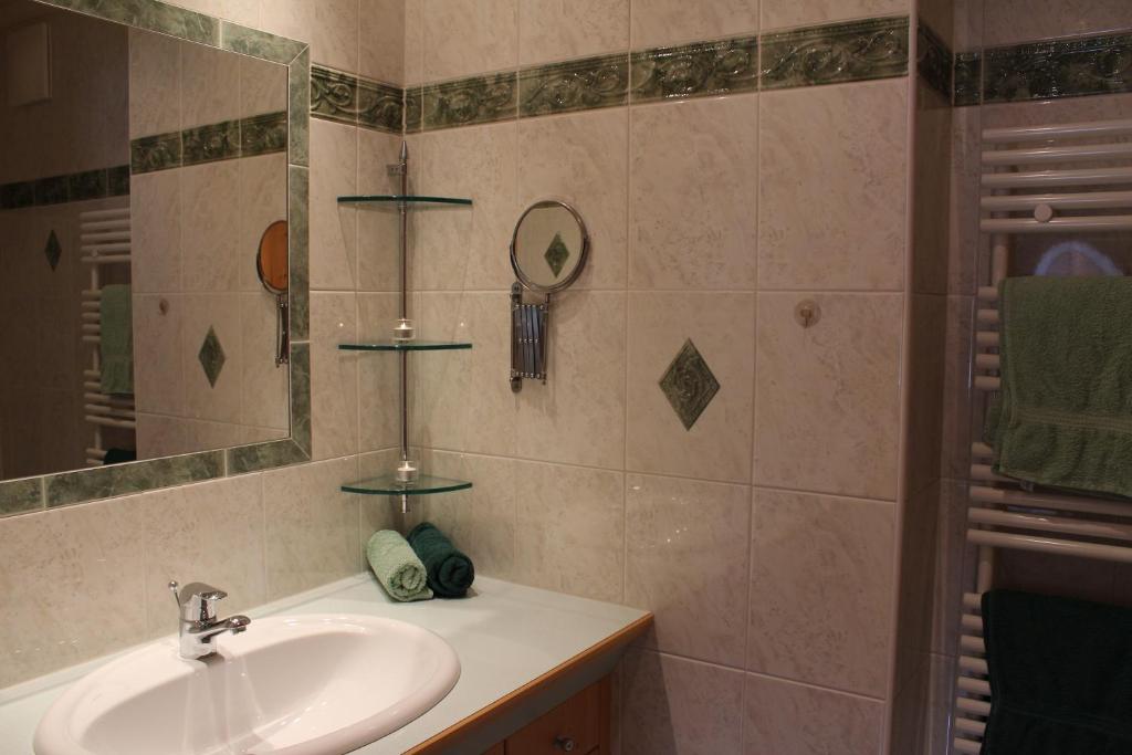 Koupelna v ubytování Appartements Moahof Zuhaus