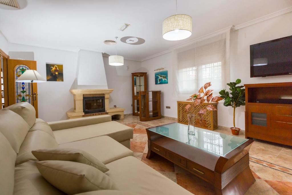 Telewizja i/lub zestaw kina domowego w obiekcie Chalet Villadulce