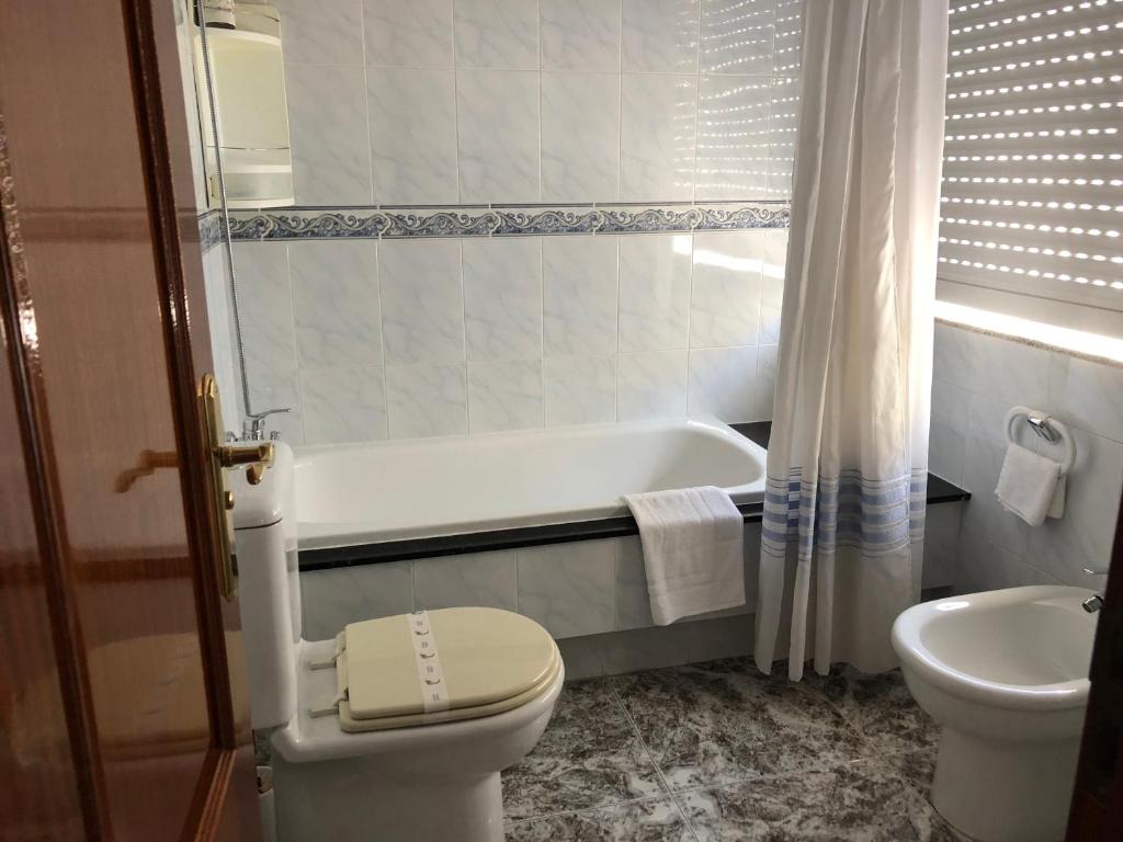 Koupelna v ubytování Pension Casa Prieto