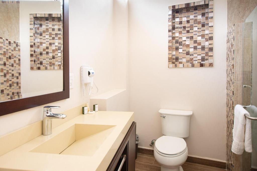 Koupelna v ubytování Hotel Posada XR