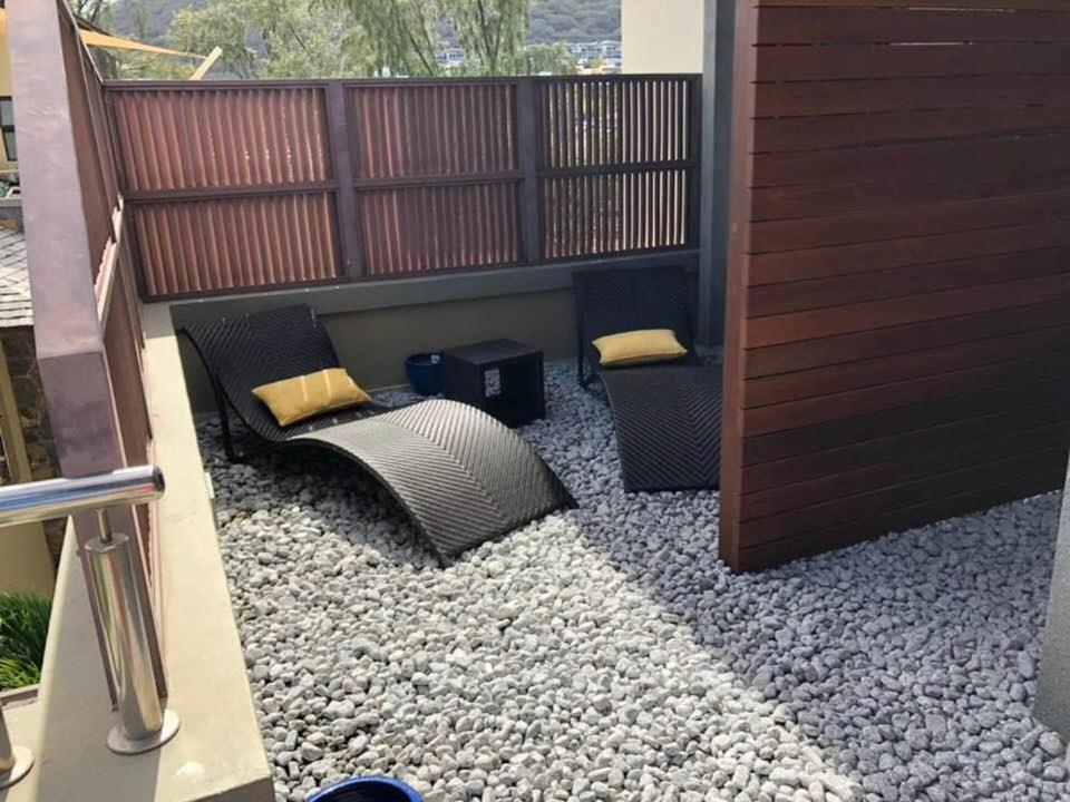 Balkón nebo terasa v ubytování Belle Crique B2/B3