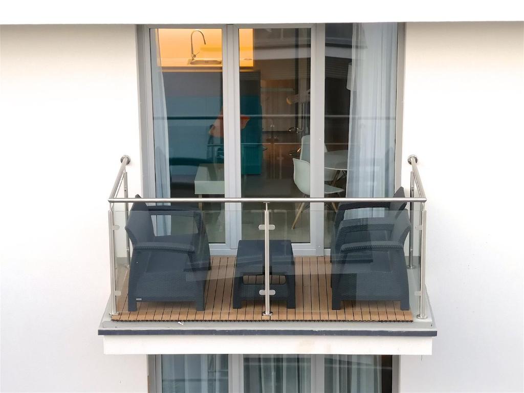 Balkón alebo terasa v ubytovaní Sea Cliff Apartment Rewal