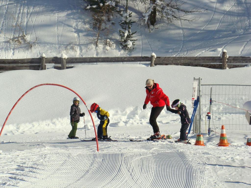 Skiing at a panziókat or nearby