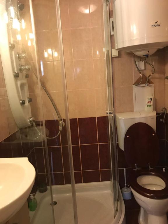 Kúpeľňa v ubytovaní Gunarasi villa jacuzzival