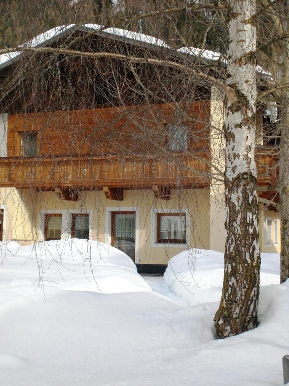Haus am Brunnen during the winter