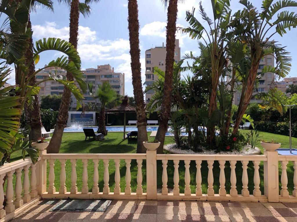Vonkajšia záhrada v ubytovaní Apartamento frente al mar (Avda costa Blanca)