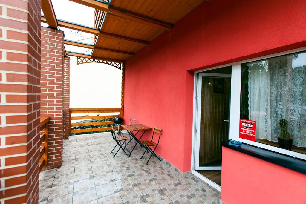 Balkón alebo terasa v ubytovaní Chatka u Dziadka