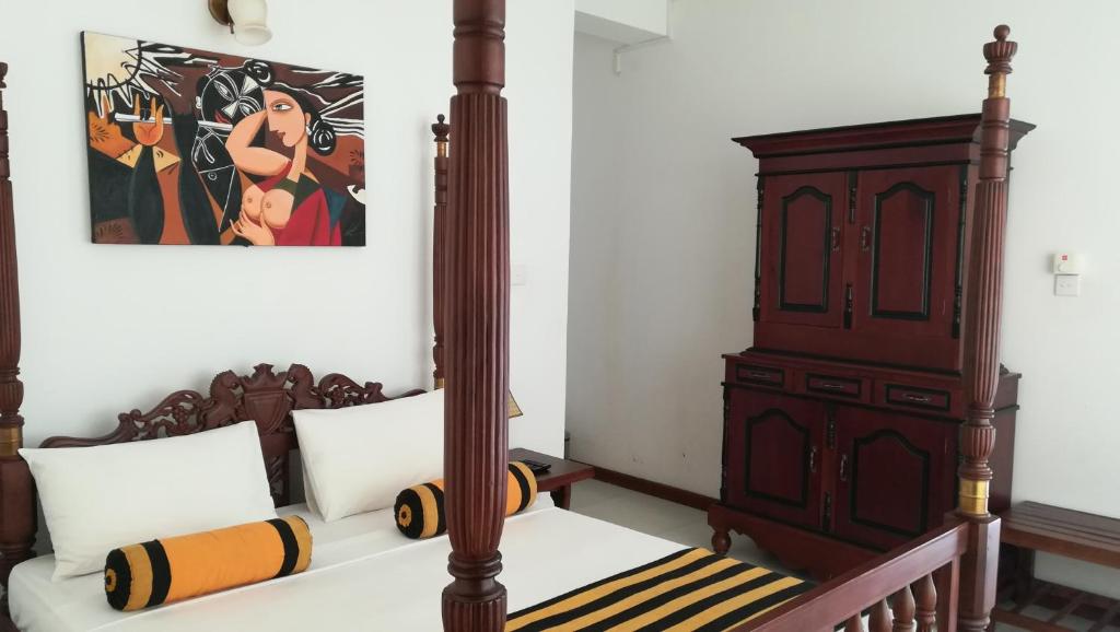 Postel nebo postele na pokoji v ubytování Sky Lodge