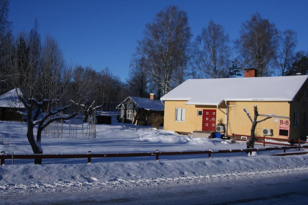 Bed & Breakfast Björkhyddan v zimě