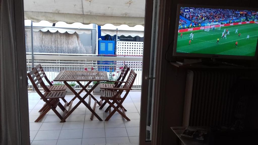 TV a/nebo společenská místnost v ubytování Flat31