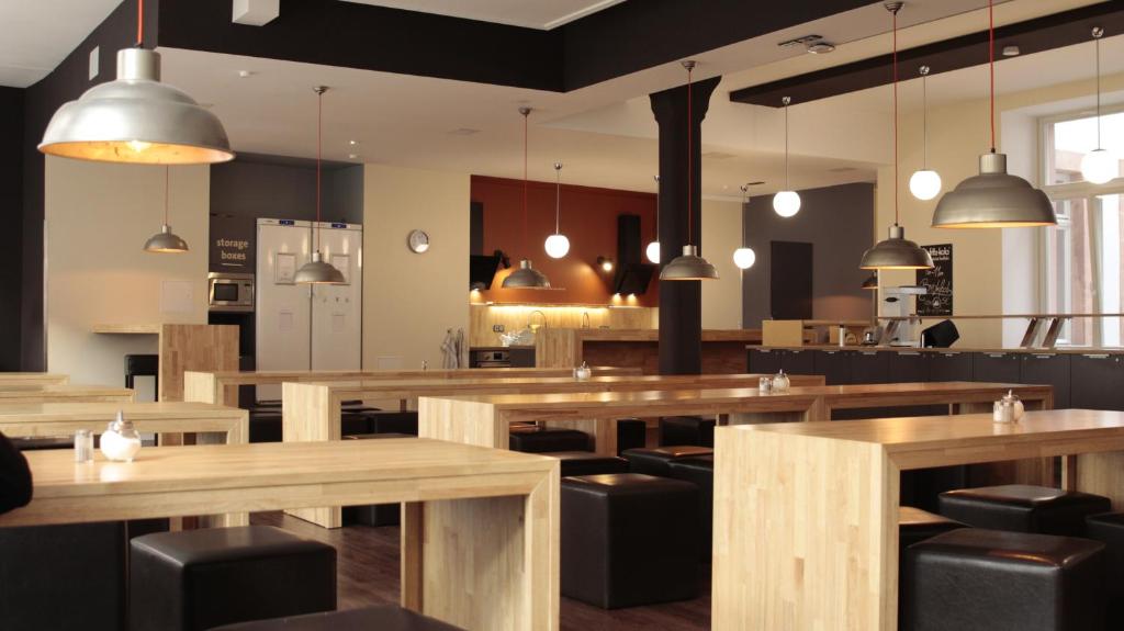Restaurace v ubytování Five Elements Hostel Leipzig