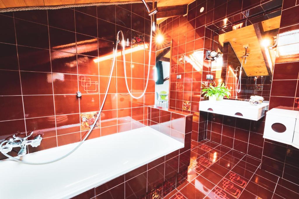 Koupelna v ubytování B&B Casa Danoi