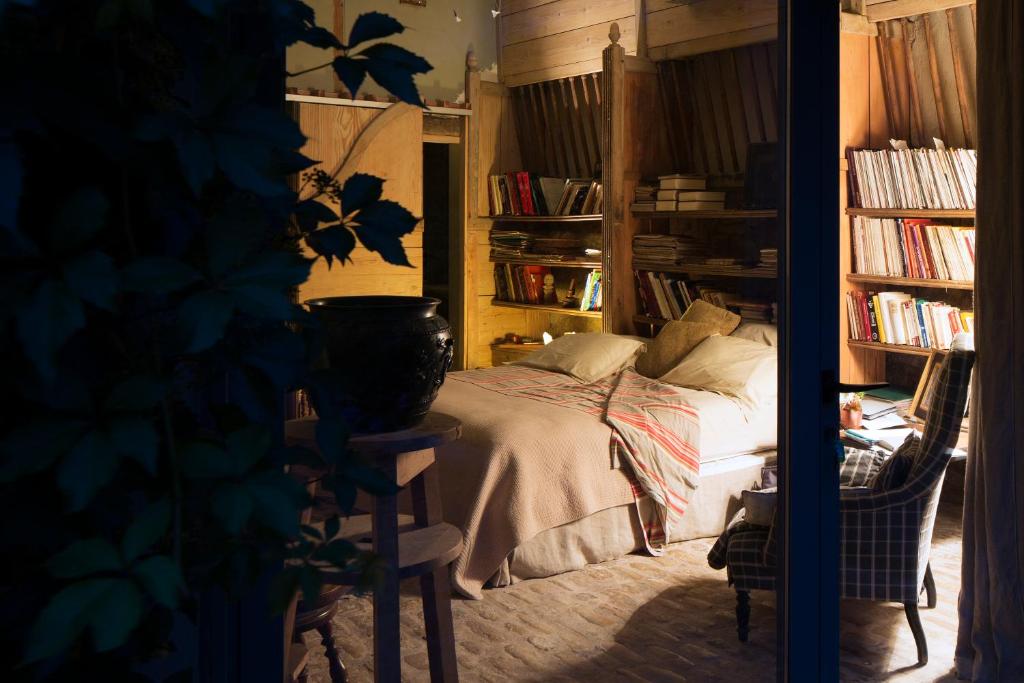 Knihovna v bed and breakfast