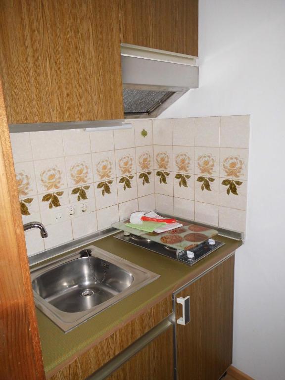 Kuchyň nebo kuchyňský kout v ubytování Liebertingerhof